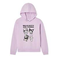 Haut à capuchon Hello Kitty et ses amis pour filles