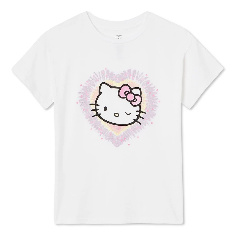 T-shirt à manches courtes Hello Kitty pour filles