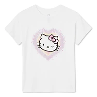 T-shirt à manches courtes Hello Kitty pour filles