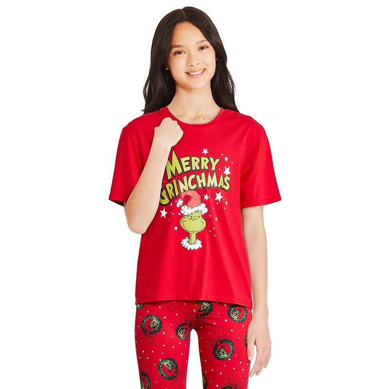 T-shirt à manches courtes The Grinch pour filles