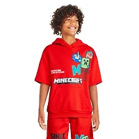T-shirt à capuchon en molleton Minecraft pour garçons