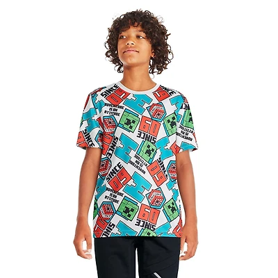 Minecraft Boys' Printed Tee