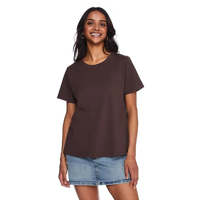 T-shirt à encolure ras du cou George pour femmes Tailles TP–TTG
