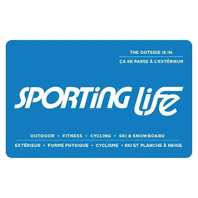 Sporting Life $100 eCarte Cadeau (Livraison par e-mail)