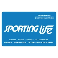 Sporting Life $100 eCarte Cadeau (Livraison par e-mail)