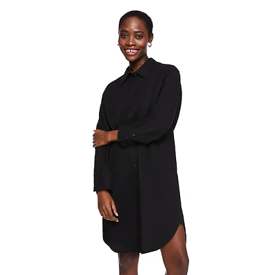 George Women's Button-Front Shirt Dress