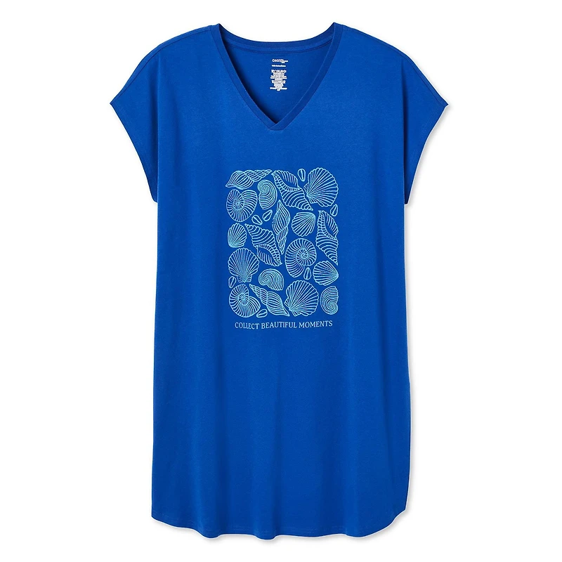 George Women's Plus V-Neckline Nightshirt