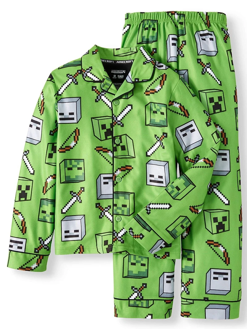 Boys Minecraft Sleepwear, 2 Piece Set