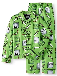 Boys Minecraft Sleepwear, 2 Piece Set
