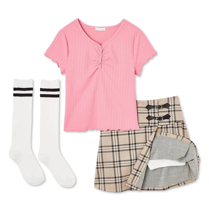 Ensemble 3 pièces avec jupe-short Btween pour filles