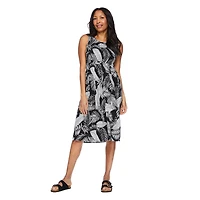 Robe sans manches à smocks Iyla pour femmes Tailles P-TTG