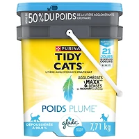 Tidy Cats Poids plume Multi-chats avec le parfum Clear Springs, Litière pour Chats 7.71 kg