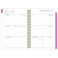 Petit Agenda Hebdomadaire/Mensuel Mead, Bande Rose