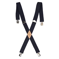 Genuine Dickies Men's 1-1/2” Leather Trim Suspenders