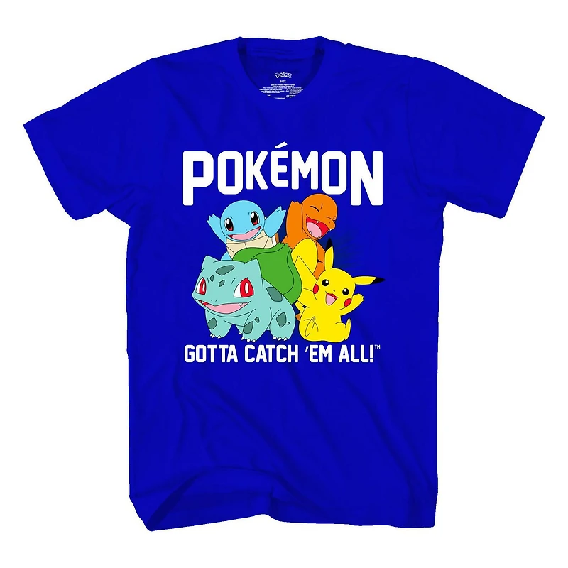T-shirt à manches courtes Pokemon Team pour garçon