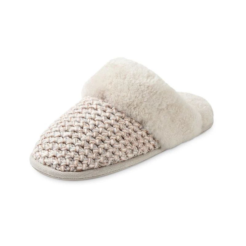 JUST SHEEPSKIN® Women's Addington Knit Mule Slippers