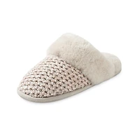 JUST SHEEPSKIN® Women's Addington Knit Mule Slippers