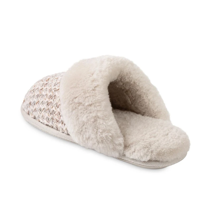 JUST SHEEPSKIN® Women's Addington Knit Mule Slippers