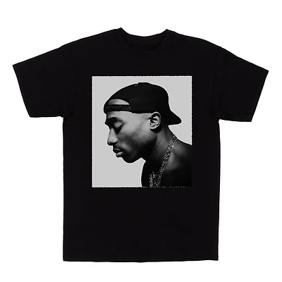 Tupac T-shirt manch courte à col rond pour femmes