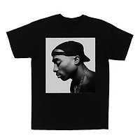 Tupac T-shirt manch courte à col rond pour femmes