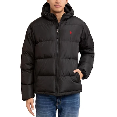 U.S. POLO ASSN. MENS ROLL PADDED PUFFER JACKET