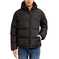 U.S. POLO ASSN. MENS ROLL PADDED PUFFER JACKET