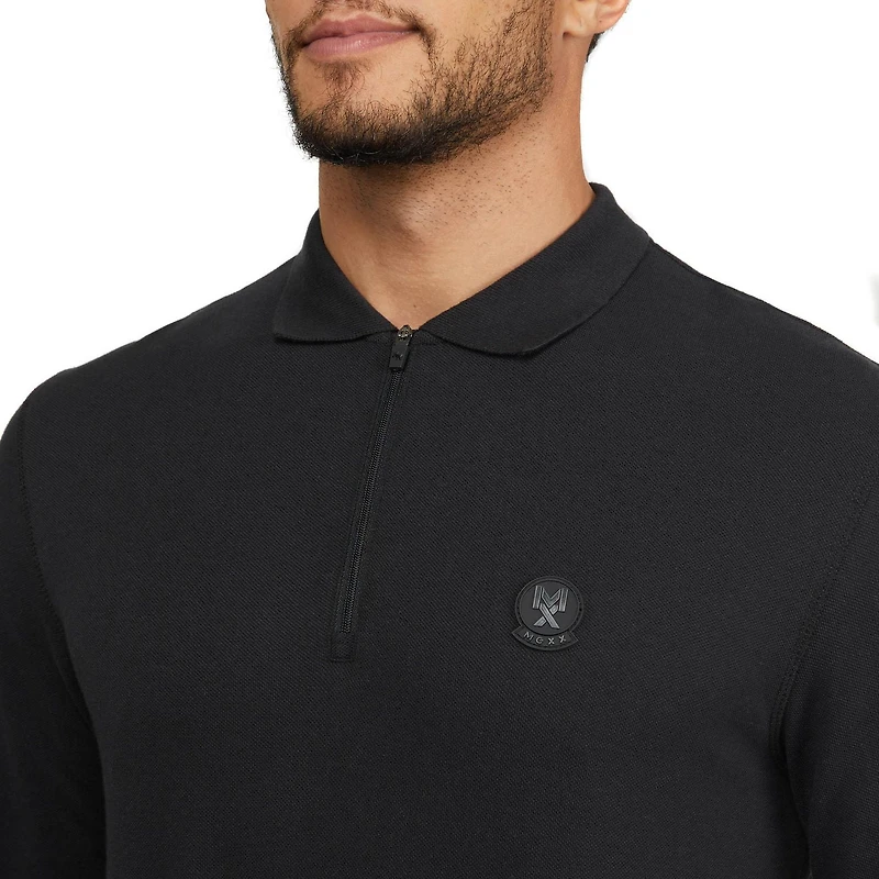 Polo à manches longues zippées de Mexx pour hommes