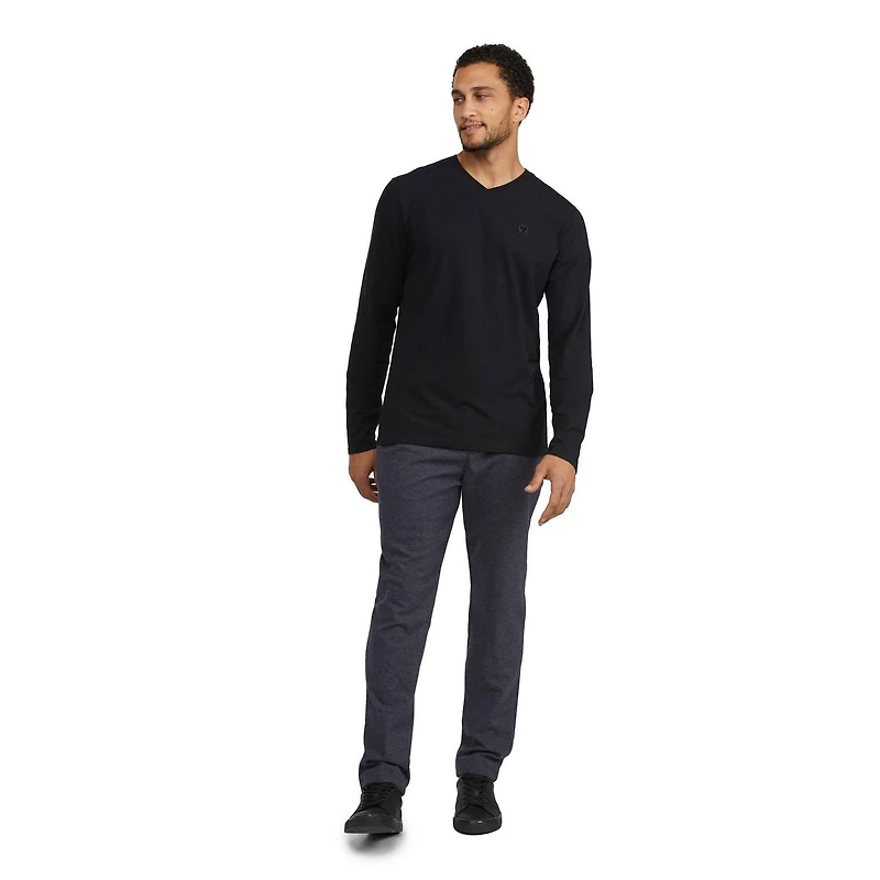 Pantalon de jogging en ponte brossé avec taille élastique pour hommes Mexx