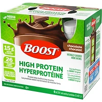 BOOST High Protein Meal Replacement Drink – Chocolate, 6 x 237 ml, 6 x 237 ML