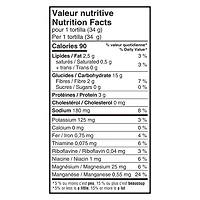 Tortillas de blé entier à 100 % POMᴹᴰ, format moyen 340g