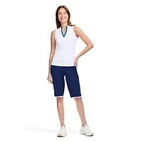 IZOD VEE-RONICA COLLARLESS POLO