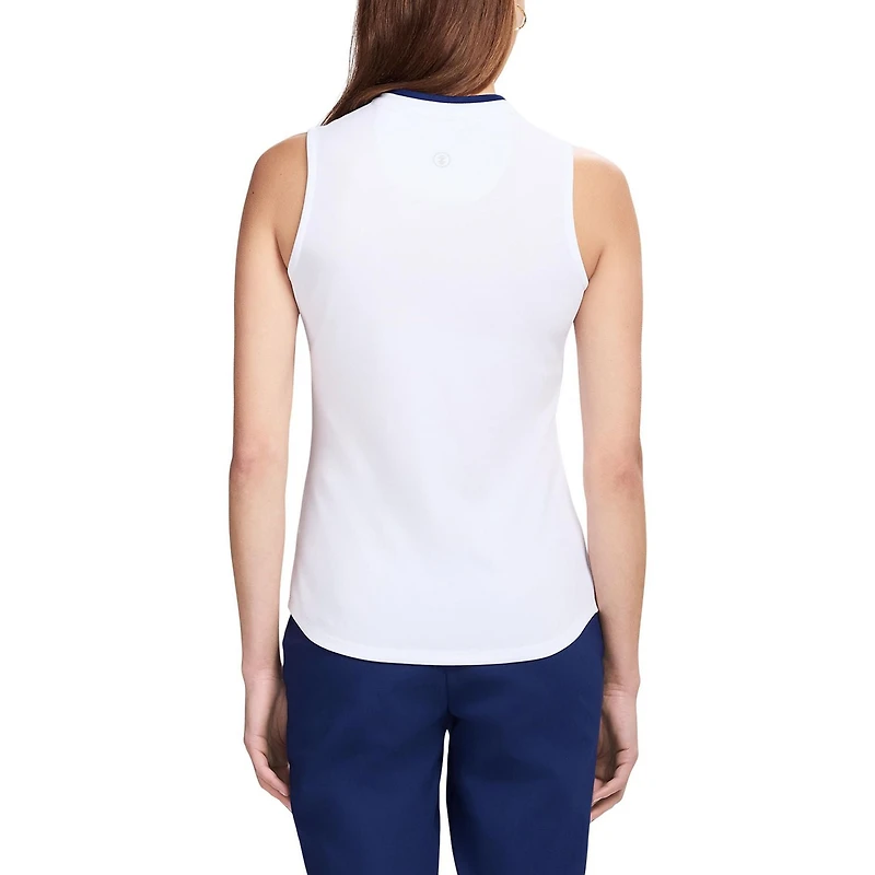 IZOD VEE-RONICA COLLARLESS POLO