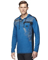 Tee-shirt Capuchon manches longues Dark Black