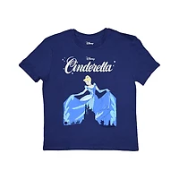 Disney T-shirt à manches courtes Cendrillon danse pour femme