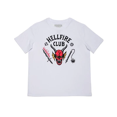 Stranger Things T-shirt à manches courtes pour femme Hellfire Club Tailles: TP-TG