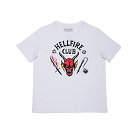 Stranger Things T-shirt à manches courtes pour femme Hellfire Club Tailles: TP-TG