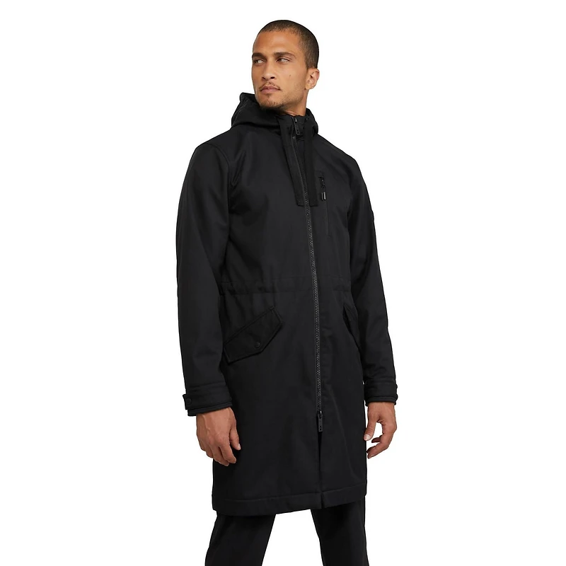 Mexx Men’s Hooded Long Parka Jacket