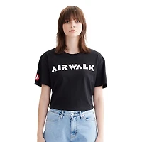 AIRWALK WOMEN’S SHORT SLEEVE LOGO TEE WHITE, Sizes XS – XXL