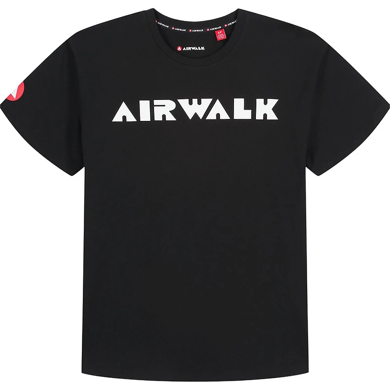 AIRWALK WOMEN’S SHORT SLEEVE LOGO TEE WHITE, Sizes XS – XXL