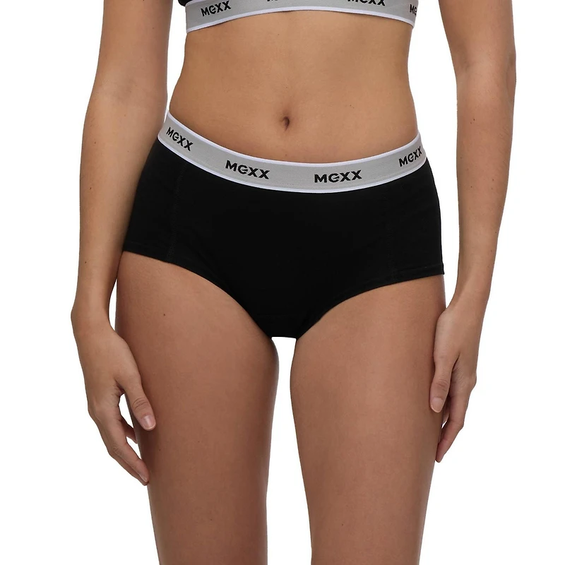 Mexx Women’s 3-Pack Hipster with Branded Elastic, XS-XL