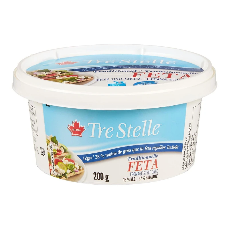 Tre Stelle Fromage feta traditionnel léger