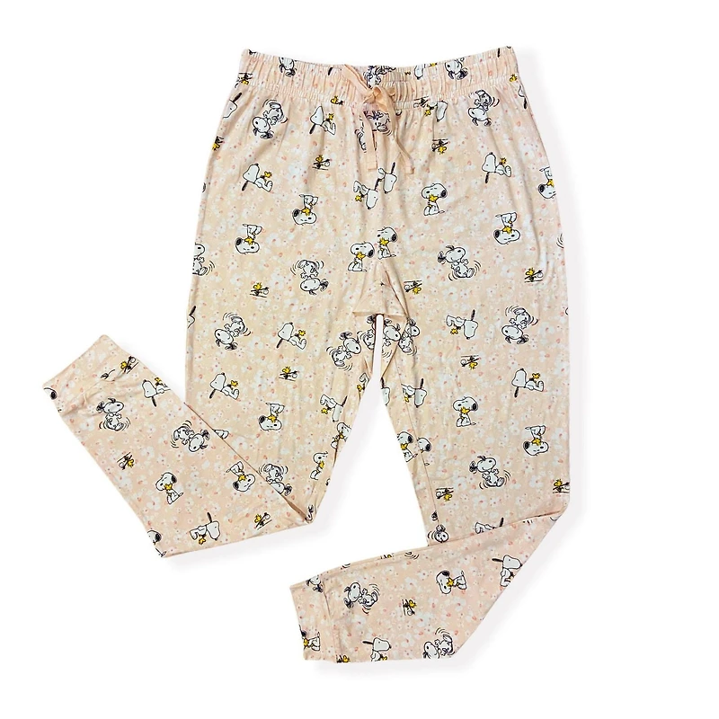 Peanuts Jogger pour femme avec cordon et élastique à la taille