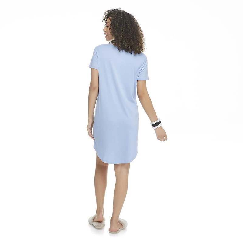 Ensemble composé d’une chemise de nuit avec imprimé graphique et de chouchous agencés George pour femmes