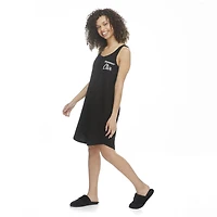 Chemise de nuit débardeur avec col henley George pour femmes