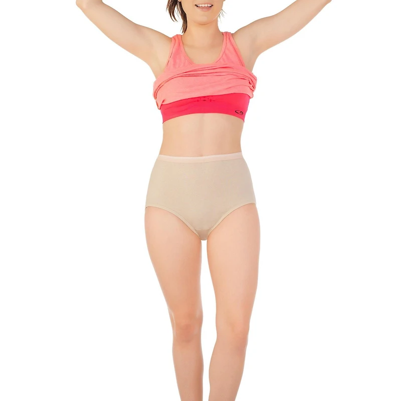 Fruit of the Loom Ladies Bodytone Cotton Briefs, 6-Pack