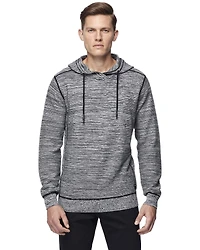Dark Black Men's Long-Sleeve Hooded Sweater