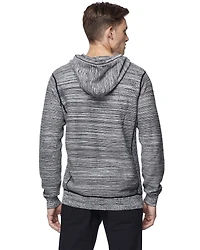 Dark Black Men's Long-Sleeve Hooded Sweater