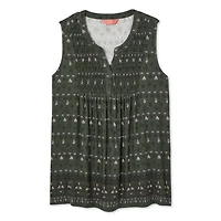Iyla Women's Sleeveless Printed Knit Top