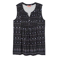 Iyla Women's Sleeveless Printed Knit Top