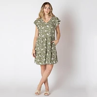 Devoted robe midi florale